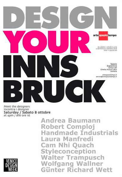 innsbruck promuove la città con architettura e design alla Venice Design Week